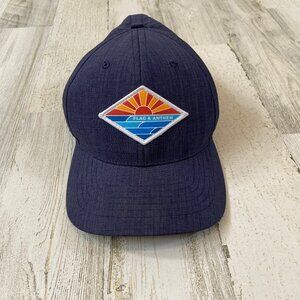 ♦️4/$25 Flag & Anthem Men's Crosshatch Baseball Cap Blue Adjustable Hat